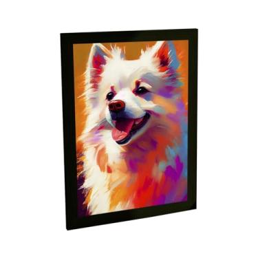 Imagem de Quadro Decorativo Cachorro Cão Lulu Da Pomerania Ilustração Decoração Poster Quarto Sala