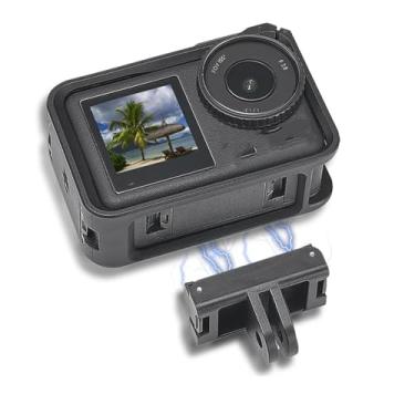 Imagem de wtohoby Suporte magnético de liberação rápida compatível com DJI Osmo 360 / Action 5 Pro/Action 4/3/2 adaptador de câmera de ação panorâmica e esportiva, adota um design magnético de montagem de
