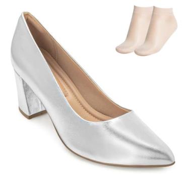 Imagem de Scarpin Salto Piccadilly e Meia P Pd25-74513