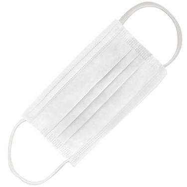 Imagem de Máscara de TNT Tripla com Elástico Branca com 50 Unidades - MTT0004 - MIRALUPA