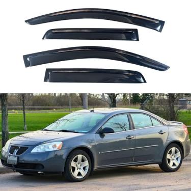 Imagem de Viseira de janela IG compatível com Pontiac G6 2005-2010, defletor de ventilação lateral de proteção contra chuva, 2005 2006 2007 2008 2009 2010
