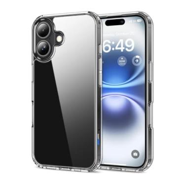 Imagem de Capa Capinha Clear Case Space X Rígida Anti Amarelamento Resistente Para iPhone (iPhone 16 Plus)