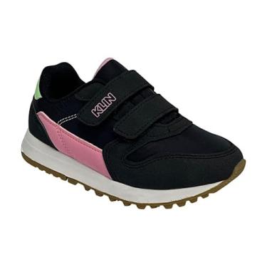 Imagem de Tênis Klin Walk Mini 216133 Preto/Rosa/Verde