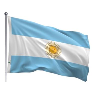 Imagem de Bandeira Argentina estampada dupla face - 0,90x1,28m