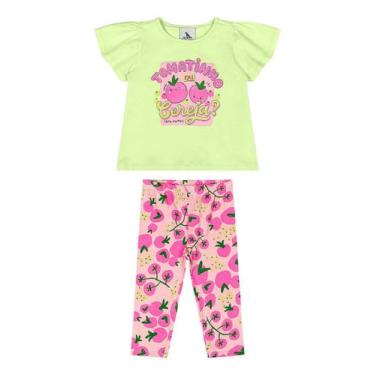 Imagem de Conjunto Blusa e Legging para Bebê Quimby, Verde, M