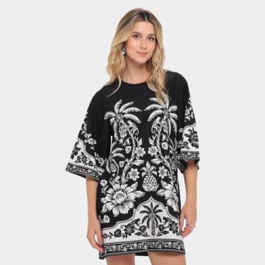 Imagem de Vestido Tshirt Farm Big Guanacaste, Preto, G