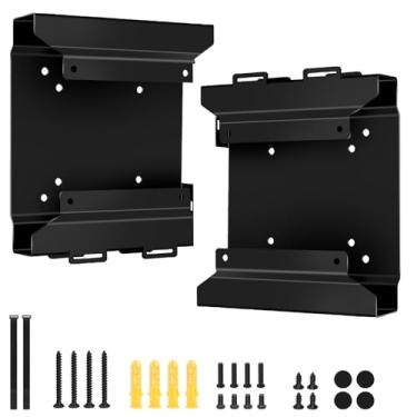 Imagem de Pacote com 2 suportes VESA para mini PC compatível com HP Desktop Mini, HP ProDesk Mini, HP EliteDesk Mini, VESA de parede e suporte embaixo da mesa para HP Pro Mini 260 400, HP ProDesk 400 405 600