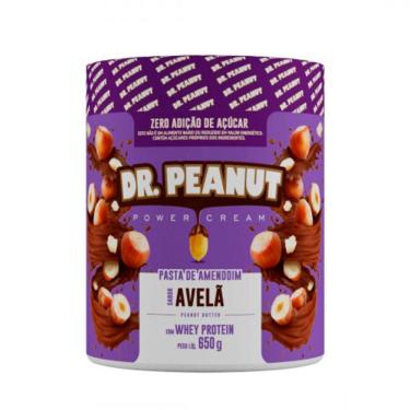 Imagem de Pasta de Amendoim Dr Peanut 650g  Avelã com Whey Protein e Zero Adição de Açúcar