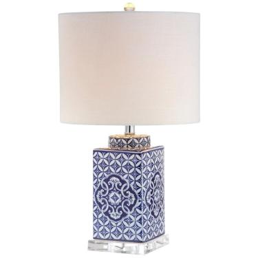 Imagem de Abajur Luminária de Mesa, Estilo Tradicional com 58 cm de Altura para Quarto, Sala de Estar e Escritório, 110V 100W, JONATHAN Y