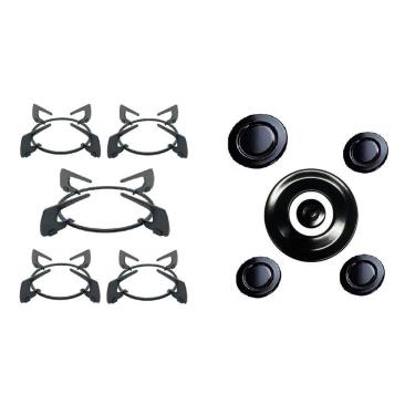 Imagem de Kit Grelha + Espalhador Para Cooktop Fischer Tripla Chama 5B