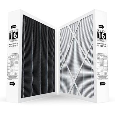Imagem de Filtro de ar FunGeneTec HCF20-16 MERV 16 51x64x13 cm, pacote com 2