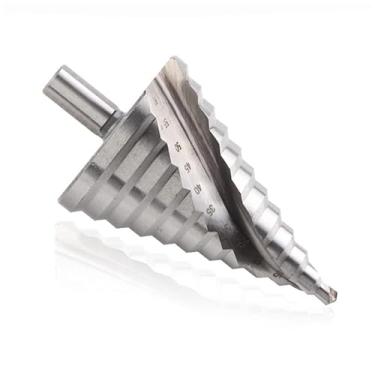 Imagem de WZFC Broca de 6 a 60 mm, ranhura espiral, madeira, metal, aço, alta velocidade, haste triangular, passo, cone