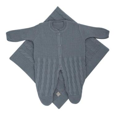 Imagem de Saída de Maternidade Trançado - Kowak, Cinza, RN