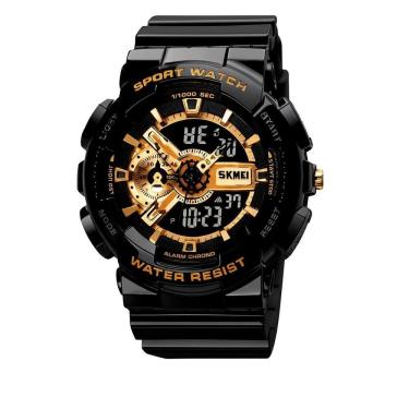 Imagem de Relógio Masculino G Shock Skmei 1688Bkgd Preto E Dourado