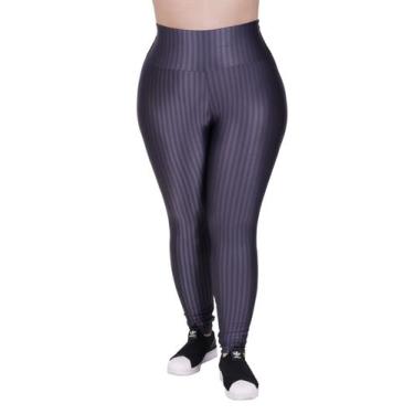 Imagem de Calça Plus Size de Academia Moda Fitness Feminina Legging 3D Cintura A