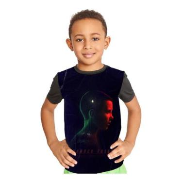 Imagem de Camiseta Infantil Eleven 11 Stranger Things Ref:231 - smoke, Preto, 6