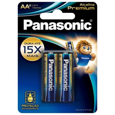 Imagem de Pilha Alcalina AA Premium Panasonic 2 Unidades