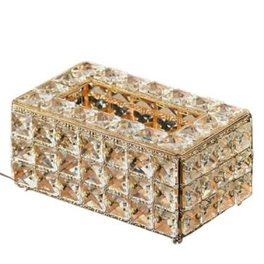 Imagem de Caixa para Lenços em Acrílico Transparente - Porta Guardanapos Decorativo para Mesa | Organizador de Tecidos com Tampa Deslizante