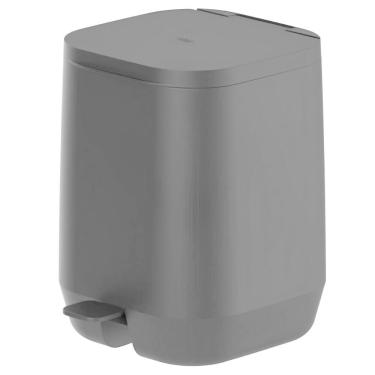 Imagem de Lixeira Cozinha Banheiro 6L Ou Aura Com Pedal Preto