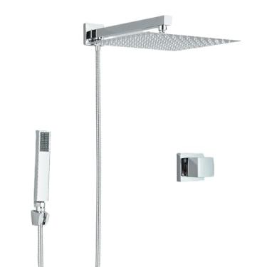 Imagem de Kit Ducha Chuveiro De Banheiro Inox Com Ducha(Chrome)