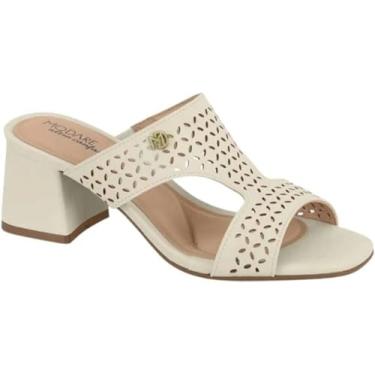 Imagem de Modare, TAMANCO FEMININO MODARE 7172.126 SALTO BLOCO 6,5 LEVE Cor:Branco Off;Tamanho:36