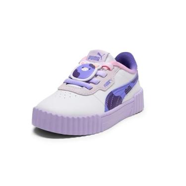 Imagem de PUMA Tênis infantil unissex Carina Squishmallows, Puma Ametista branca-escura - violeta vívida, 15