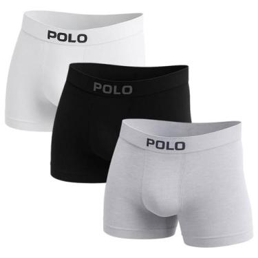 Imagem de Kit 3 Cueca Polo Star Boxer Box Masculina Microfibra Sortida, Sortido,