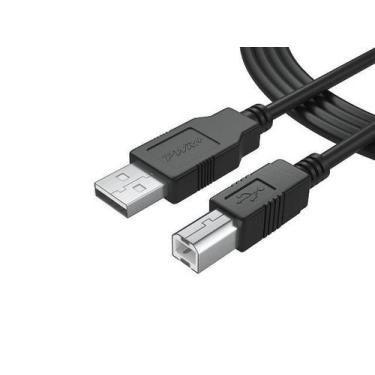 Imagem de Cabo Para Impressora Usb A Macho Para B Macho 2.0 5 Metros Preto - MLS