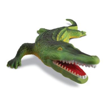 Imagem de Animal Jacaré Safári Crocodilo 41cm - BeeToys Brinquedos