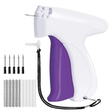 Imagem de Pistola de costura, pistola de etiquetagem para roupas, mini pistola de costura fina para roupas, fixador rápido de roupas, kit de ferramentas de costura de bainha com 6 agulhas, 500 mini fixadores