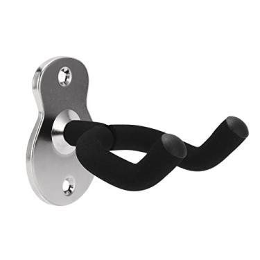 Imagem de RiToEasysports Suporte Hakenhalter de Parede para Guitarra, Cabide Universal de Metal para Ukulele-violino, Economia de Espaço e Arranhões para Sala de Estúdio (Prata fosca)