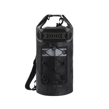 Imagem de Mochila Seca Flutuante 20L de PVC Bolsa Derivação para Rafting Pesca Natação Esportes Aquáticos com Cintos Ombro Ajustáveis Leve Compacta Wear