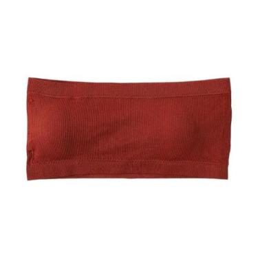 Imagem de Sutiã Bandeau Sem Alças E Sem Costura M-XL, Top Cropped Sem Arame Com 