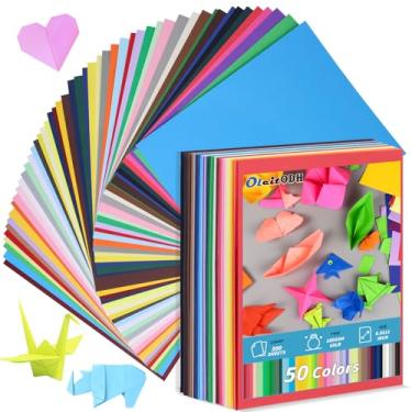 Imagem de 300 peças de papelão colorido a granel, 50 cores sortidas, 21,6 cm x 28 cm, papel de construção, papel-cartão, 180 g/m², suprimentos para scrapbooking para artesanato