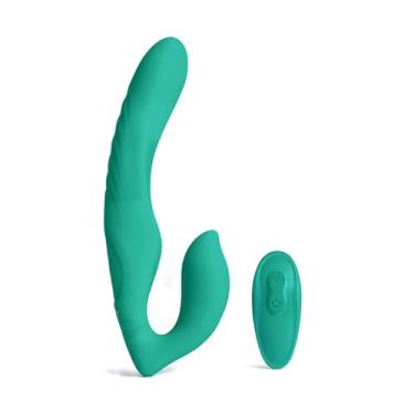 Imagem de Vibrador strapless dildo duplo penetração casal recarregável