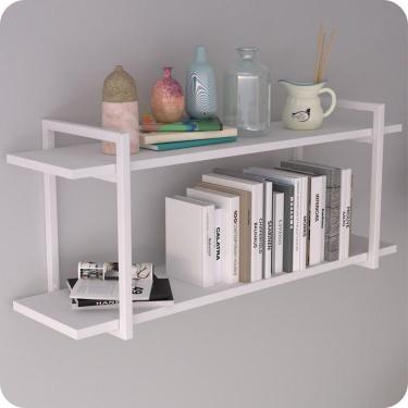 Imagem de Prateleira Estilo Industrial Para Quarto Parede GND BB 60cm