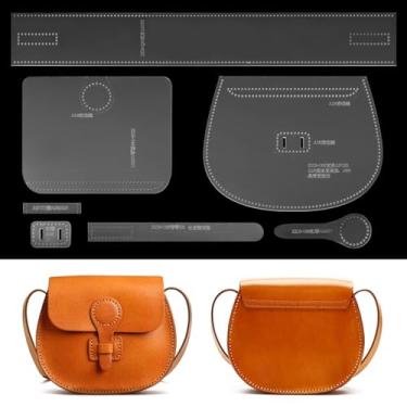 Imagem de Bolsa de ombro pequena feminina, kit de modelos de couro acrílico, bolsa de couro faça você mesmo, estampa de modelo de ombro de acrílico, bolsa de couro pequena para mulheres personalizadas para