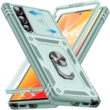 Imagem de Giyer Capa protetora para Samsung Galaxy S23 Ultra com protetor de tela, à prova de choque, à prova de quedas, resistente e resistente, suporte de anel resistente, capa protetora para Samsung S23