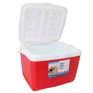 Imagem de SUNGOOYUE Lancheira Mais Fria Isolada, Material Resistente Ao Desgaste Forte, Grande Capacidade, Pesca, Acampamento, Churrasco, Bebidas Frias, Comida Quente (Vermelho)