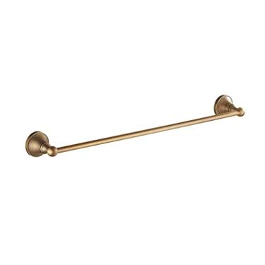 Imagem de ZJYWMM Toalheiro de haste única de banheiro montado na parede para toalha de banheiro prevenção de varal de cozinha armazenamento de vestiário todo rack de cobre toalheiros cabide de torre/50 cm