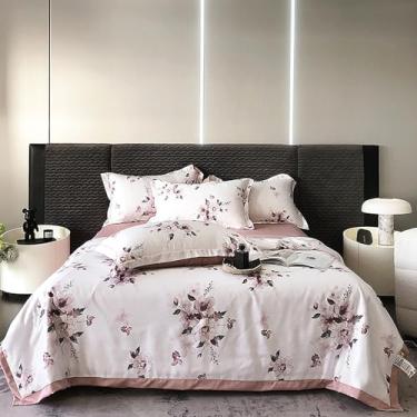Imagem de Cobertor de luxo de verão, mantas de cama de verão, edredom leve, edredom de algodão, colcha de verão, colcha fina gelada, estampa floral, para todas as estações, 020,200 × 230 cm