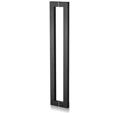 Imagem de Puxador de porta de madeira de vidro puxador deslizante para porta de celeiro, puxador de porta de entrada resistente comercial com encaixe de instalação, puxador de porta interior exterior push pull