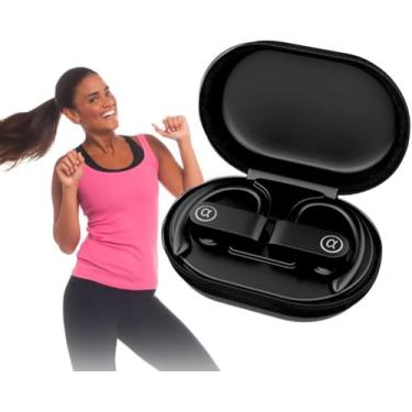 Imagem de Fone de Ouvido Bluetooth 5.4 Esportivo com Microfone – Bateria de 45h, Antirruído, IPX5 à Prova d'Água – Estojo com Display LED – Ideal para Treinos, Corridas e Chamadas Nítidas