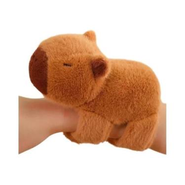 Imagem de Brinquedo De Pelúcia Capivara Com Pulseira De Pulso, Anel De Mão Diver