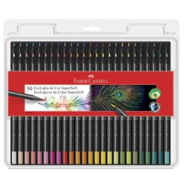 Imagem de Lapis De Cor Com 50 Cores Supersoft Faber Castell, 50 unidades