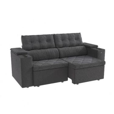 Imagem de Estofado Otto S201-2-A061 Kappesberg 2,3 Metros Bouclé Chumbo