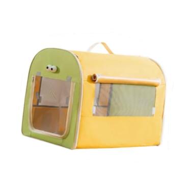 Imagem de IEUDNS Bolsa de transporte para animais de estimação, caixa de viagem para cães, canil, portátil, dobrável, assentos de carro, canil, caixa de cachorro para, S