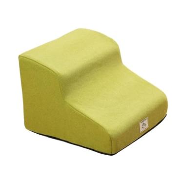Imagem de Generic Escada para cães com 2 degraus, rampa para animais de estimação, capa removível e lavável, escadas para animais de estimação para sofá, carro, casa, Amarelo