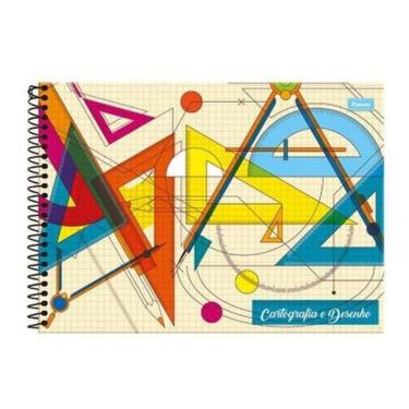 Imagem de Caderno Cartografia E Desenho 96 Folhas - Milimetrado