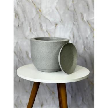 Imagem de Vaso de Planta Cone Moderno Decorativo para Casa Jardim e Varanda – Elegância e Estilo Minimalista (Bojo 1 Cimento)